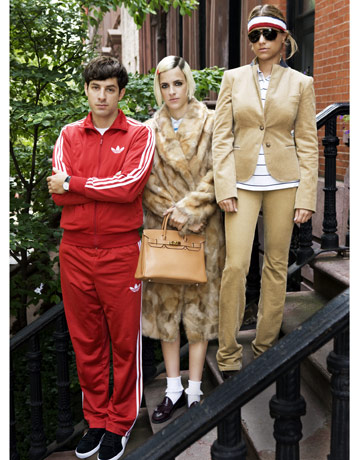 The Ronsons as The Royal Tenenbaums in Bazaar Magazine
