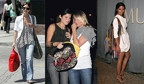 Rachel Bilson, Lake Bell, and Camila Alves Carrying Exotic Handbags