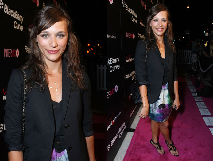 Actress Rashida Jones Attends the Launch Party For the New Pink BlackBerry Curve From Verizon Wireless at Intermix Actress Rashida Jones Attends the Launch Party For the New Pink BlackBerry Curve From Verizon Wireless at Intermix