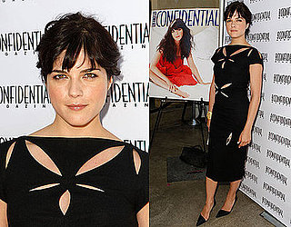 Selma Blair Celebrates Her Los Angeles Confidential Magazine Cover in a Black Cutout Dress