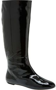 The Look For Less: Yves Saint Laurent Flat Patent Boots 