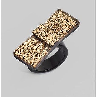 Fab Finger Discount: Marc by Marc Jacobs Bow Glitter Ring 