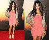 Zoe Kravitz Attends Film Benefit Gala Honoring Baz Luhrmann in Coral Dress