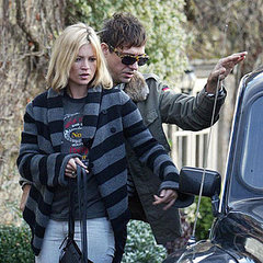 The Look For Less: Kate Moss's Gray and Black Striped Sweater The Look For Less: Kate Moss's Gray and Black Striped Sweater