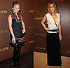 Becki Newton and Blake Lively in Gucci at UNICEF's Snowflake Lighting in NYC