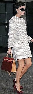 Victoria Beckham Wearing Red Christian Louboutins in New York