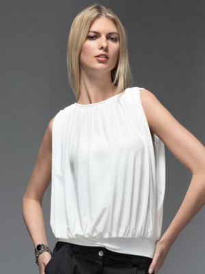 Fab Finger Discount: New York & Co. Grecian Draped Tube Blouse 