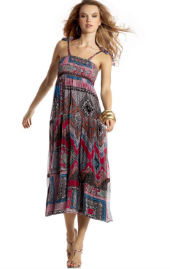 INC International Concepts® Tiered Mixed-Print Maxi Dress INC International Concepts® Tiered Mixed-Print Maxi Dress