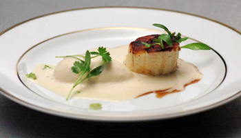 Banana Scallop With Bacon Ice Cream