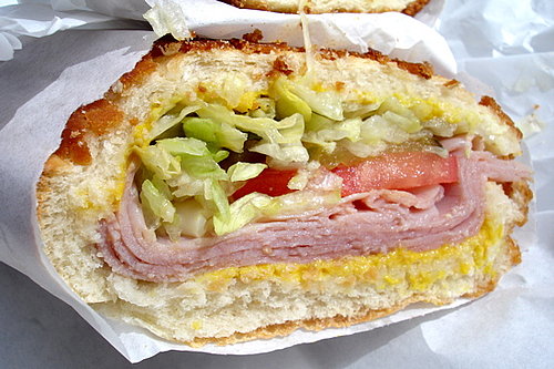 Ham and Swiss on Dutch Crunch Ham and Swiss on Dutch Crunch