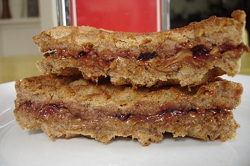 It's National Peanut Butter and Jelly Day! Celebrate With a Waffle 'Wich