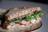 Rotisserie Chicken, Chutney, and Swiss Cheese Sandwich Rotisserie Chicken, Chutney, and Swiss Cheese Sandwich