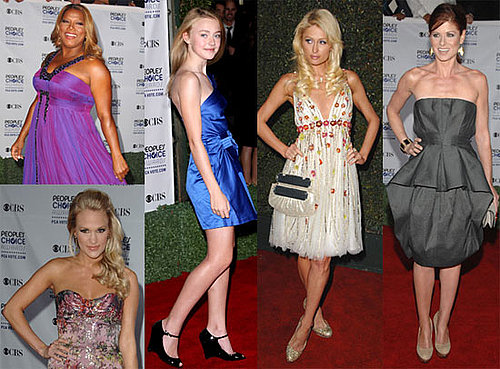 2009 People's Choice Awards Red Carpet Photos of Paris Hilton, Dakota Fanning, Queen Latifah, Carrie Underwood and More