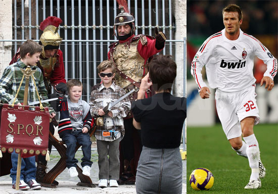The Beckhams in Rome
