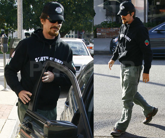 Christian Bale Takes a Stroll 