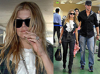 Photos of Newlyweds Fergie and Josh Duhamel at LAX On Way to Honeymoon