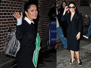 Photos and Video of Salma Hayek on David Letterman January 2009