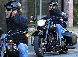 Photos of George Clooney on His Motorcycle in Los Angeles