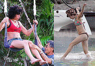 Photos of Bikini-Clad Amy Winehouse on Vacation in St. Lucia on a Trapeze and at the Beach