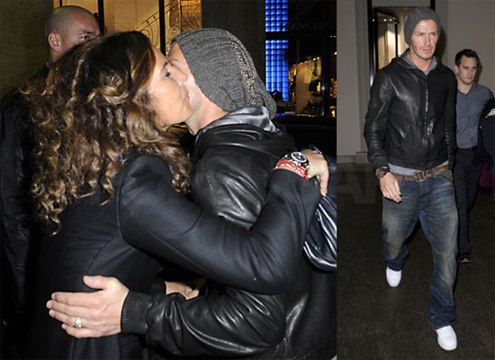 David Beckham and Roberta Armani