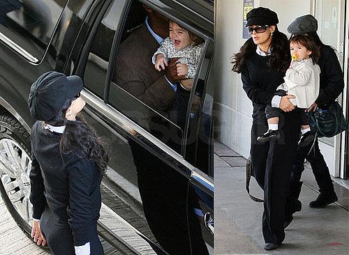 Photos of Salma Hayek and Valentina Pinault Playing Peek-a-Boo at LAX