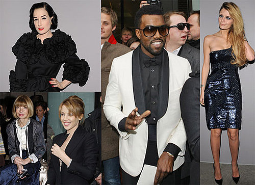 Photos of Mischa Barton, Anna Wintour, Kanye West and Kylie Minogue at the 2009 Spring Couture Shows in Paris