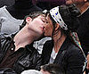 Ed Westwick and Jessica Szohr at Knicks Game