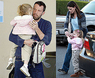 Photos of Jennifer Garner and Ben Affleck Picking Up Violet Affleck From School