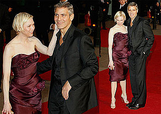 George Clooney and Renée Zellweger At The London Premiere of Leatherheads