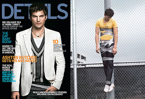 Ashton Kutcher on the May 2008 Cover of Details Magazine