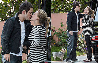 Hilary and Mike Sneak Smitten Kisses