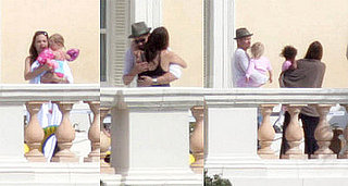 Brad and Angie Practice PDA While Shiloh Gets Her Swim On