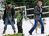 Photos of Jennifer Aniston and Owen Wilson on the set of Marley and Me in Philadelphia