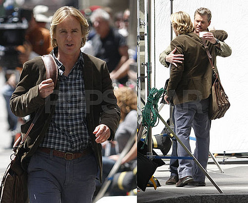 Eric Dane And Owen Wilson Film Marley And Me In Philadelphia