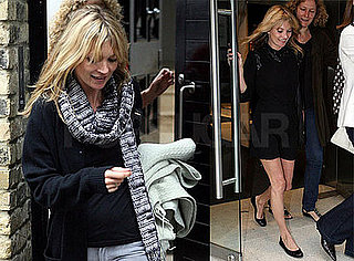 Kate Moss Wears Jamie Hince's Scarf As She Heads to the Country