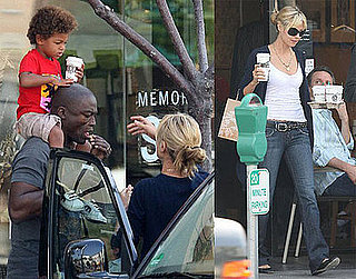 Heidi and Seal Have a Jr. Coffee Drinker on Their Hands
