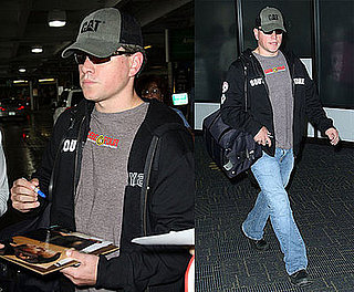 Photos of Matt Damon at the Miami Airport