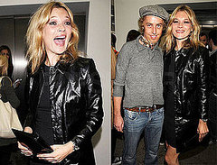 Kate Moss Flashes a Really Huge Grin at an Art Opening in London Kate Moss Flashes a Really Huge Grin at an Art Opening in London