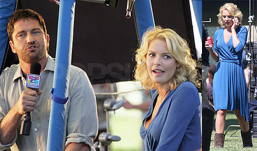 Katherine Heigl and Gerard Butler On the Set of The Ugly Truth