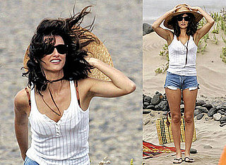 Penelope Cruz Wears Short Shorts on the Set of Broken Embraces