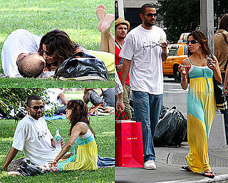 Photos of Eva Longoria and Tony Parker Kissing in Central Park