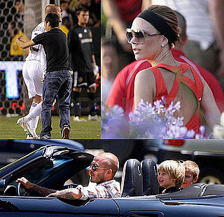 Photos of a Fan Rushing onto Field to Hug David Beckham