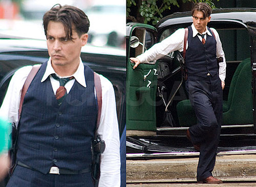 Photos of Johnny Depp on the Set of Public Enemies 2008-06-10 16:30:00