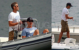 Photos of Single George Clooney on Lake Como
