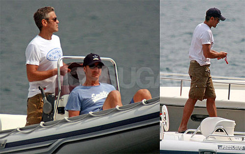 Photos of Single George Clooney on Lake Como