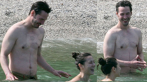 Photos of Keanu Reeves Shirtless in the French Riviera