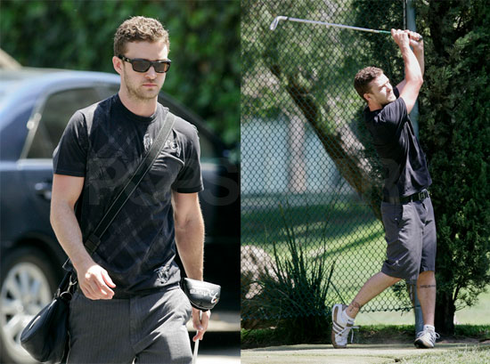Photos of Justin Timberlake Playing Golf Photos of Justin Timberlake Playing Golf