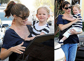 Celebrity Baby Photos Violet Affleck in LA With Jennifer Garner and Ben Affleck