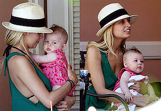 Images of Nicole Richie and baby Harlow