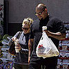 Hilary Duff and Bodyguard go to the Supermarket